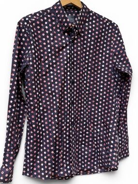 Peter Werth London N.1 Button Front Shirt 100% Cotton Men's size Large